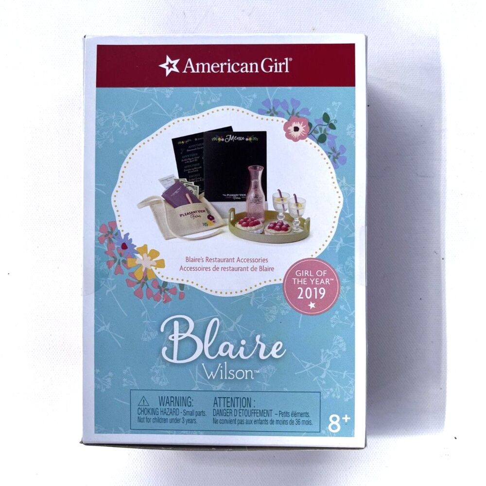 American Girl Blaire's Restaurant Accessories Girl of the Year 2019 NIB
